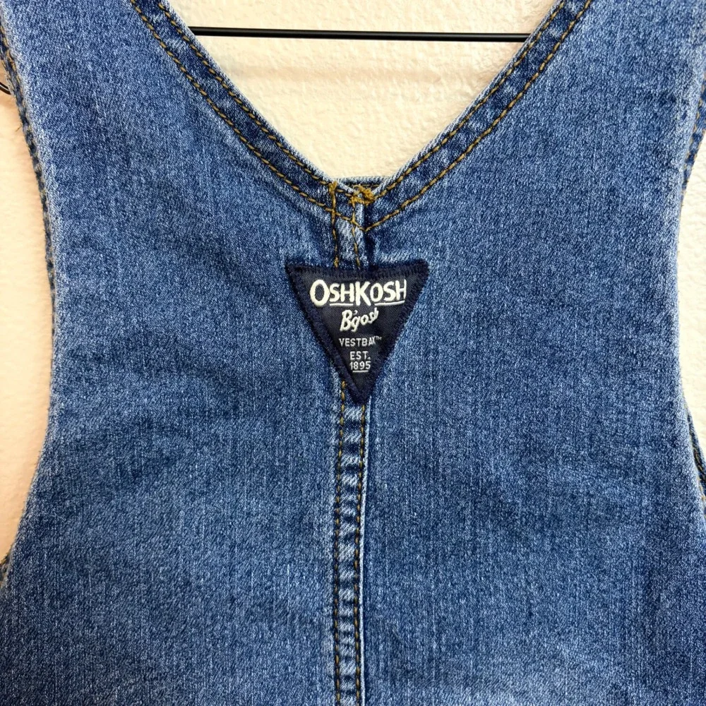 OshKosh B'gosh Denim Bib Overalls 3T Blue Carpenter Workwear Kids